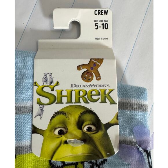 BIOWORLD Shrek Ruffle Crew Socks NWT Fits Women's Shoe Size 5 - 10 - Picture 2 of 4